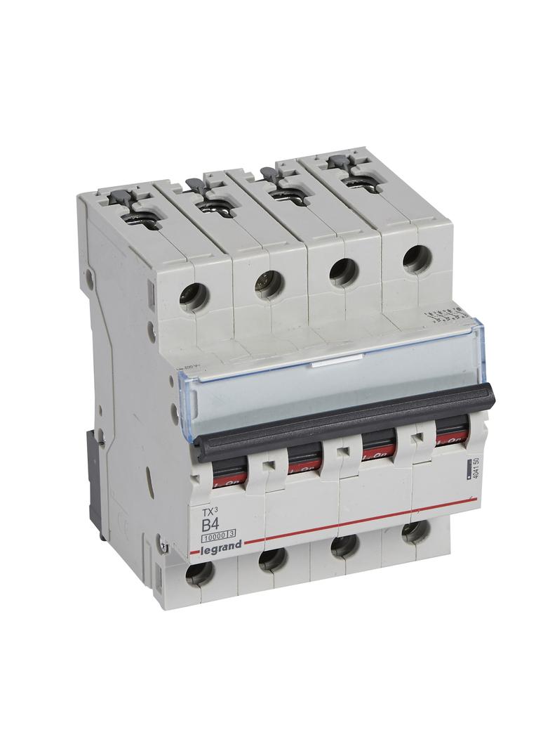WYŁĄCZNIK NADPRĄDOWY S 314 4P B 4A 10000A SERII TX3, Legrand