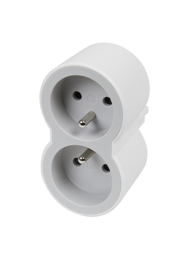 ROZGAŁĘŹNIK 2X2P+Z FRONTOWE - BIAŁY/JASNOSZARY, Legrand