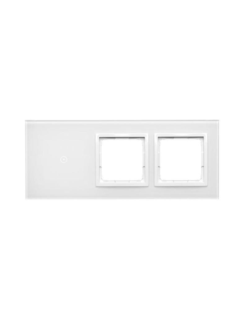 Simon 54 Touch Panel dotykowy S54 Touch 3 moduły 1 pole dotykowe + 2 otwory na osprzęty S54 biała perła DSTR3100/70 KONTAKT