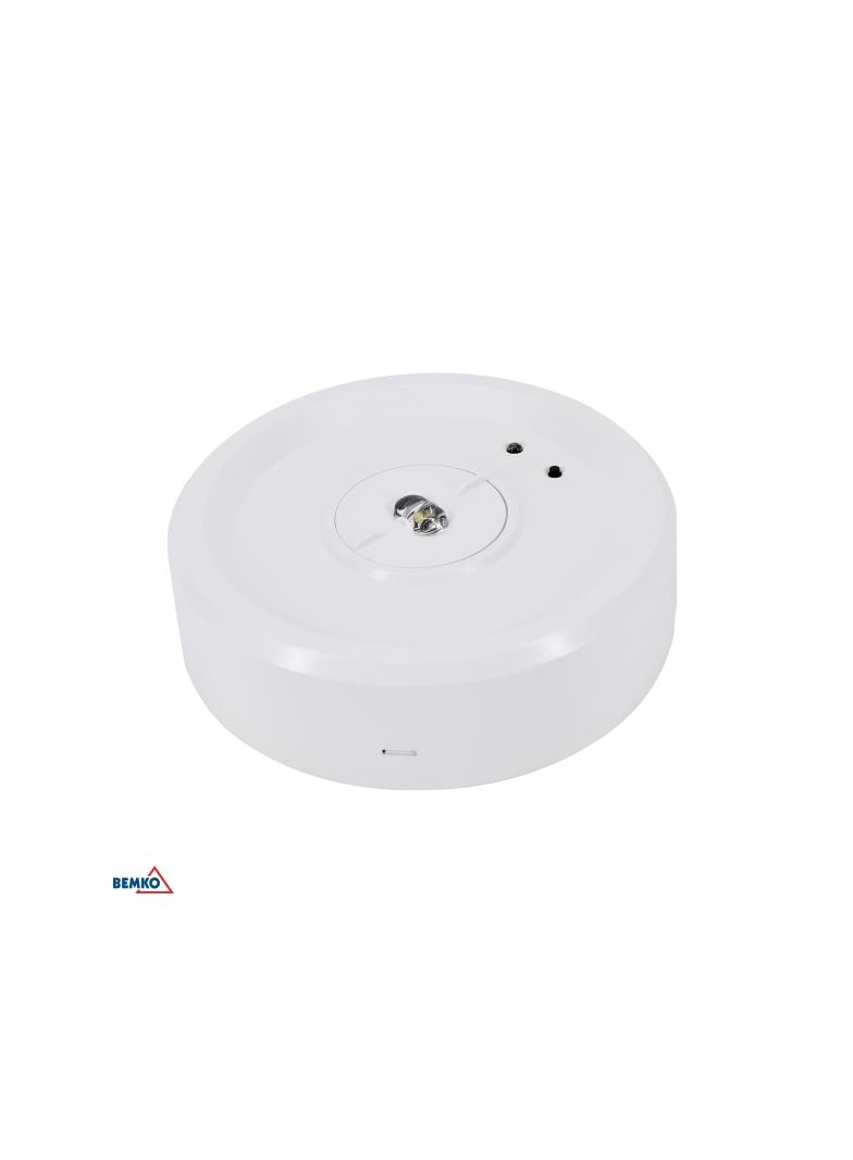 OPRAWA AWARYJNA SKALER OKRĄGŁA 3W SOCZ. KORYTARZOWA IP40 AUTOTEST 3H CNBOP