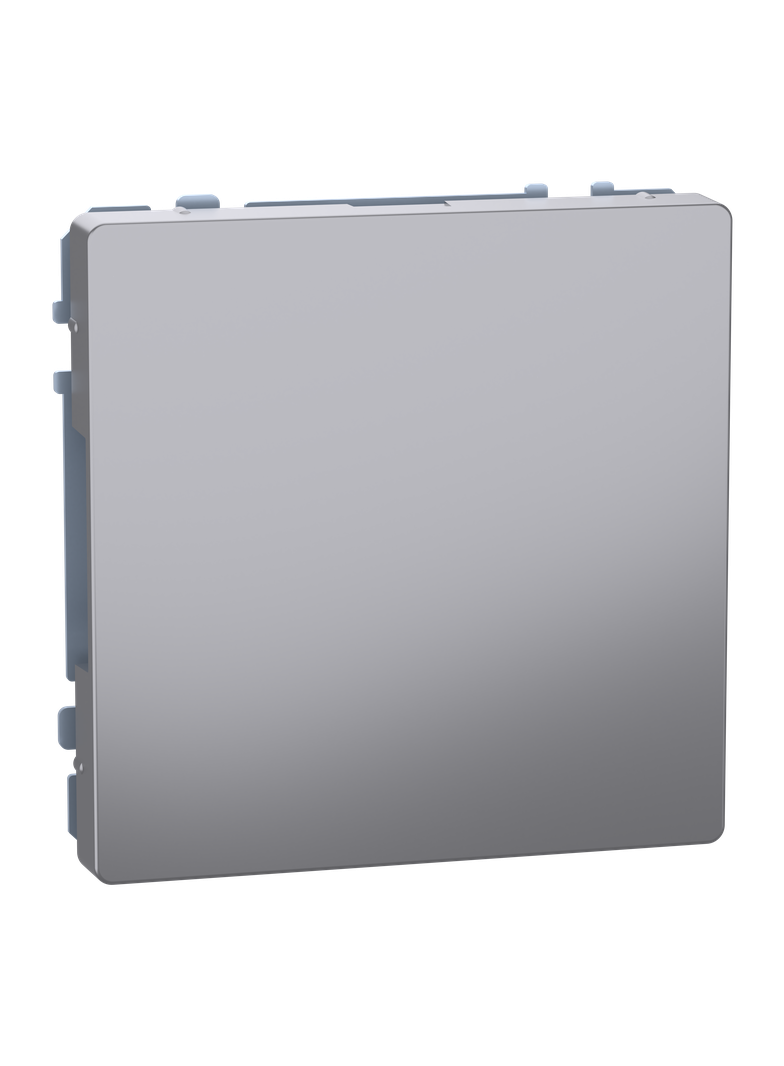 Merten, D-Life, zaślepka, stal nierdzewna