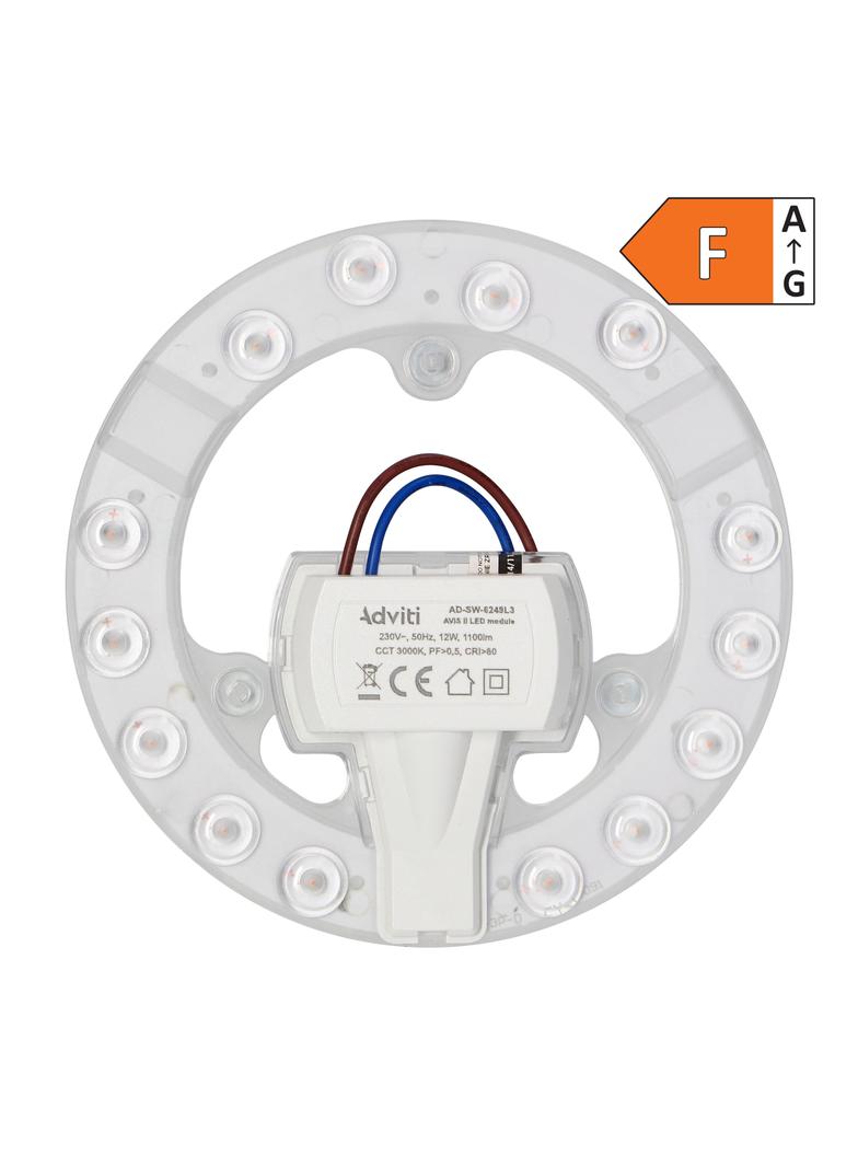 AVIS II LED 12W panel świetlny 1100lm 3000K 3 neodymowe magnesy O 137 AD-SW-6249L3 ORNO