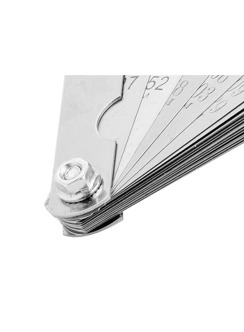 Szczelinomierz 16 listków odgiętych (0.127 - 0.508mm) 65MN/stal nierdzewna