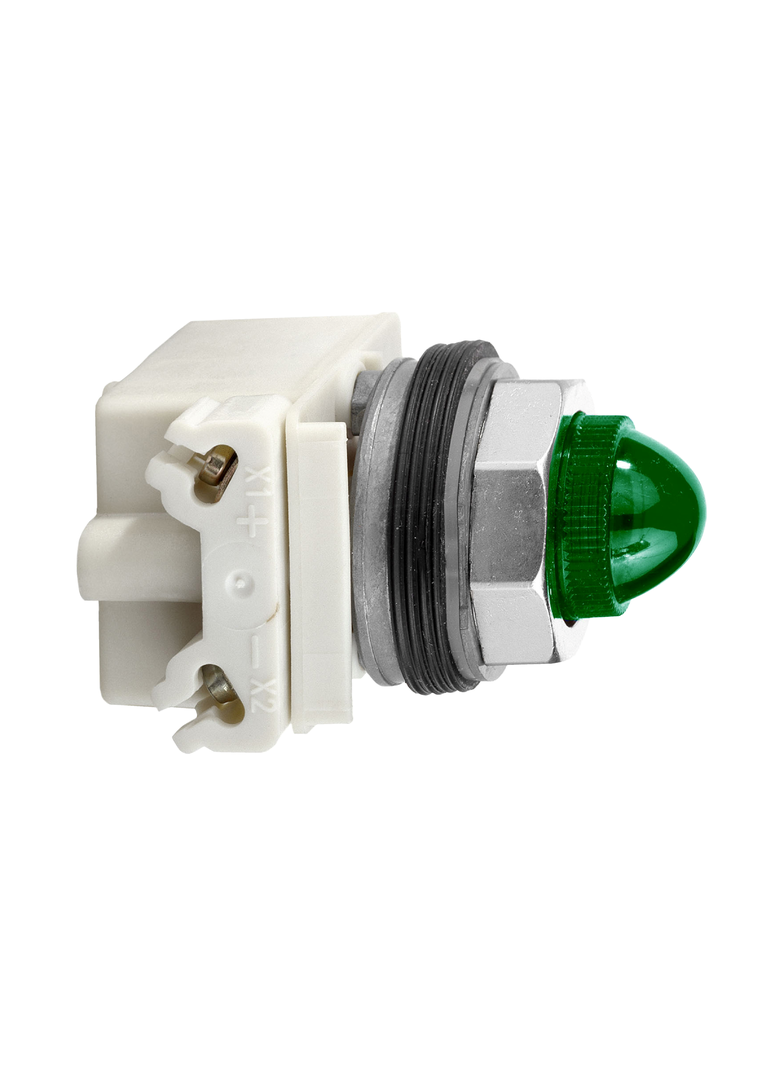 Dioda sygnalizacyjna LED Harmony 9001K zielona 120V AC/DC BA9s fi30 9001KP38G9 Schneider
