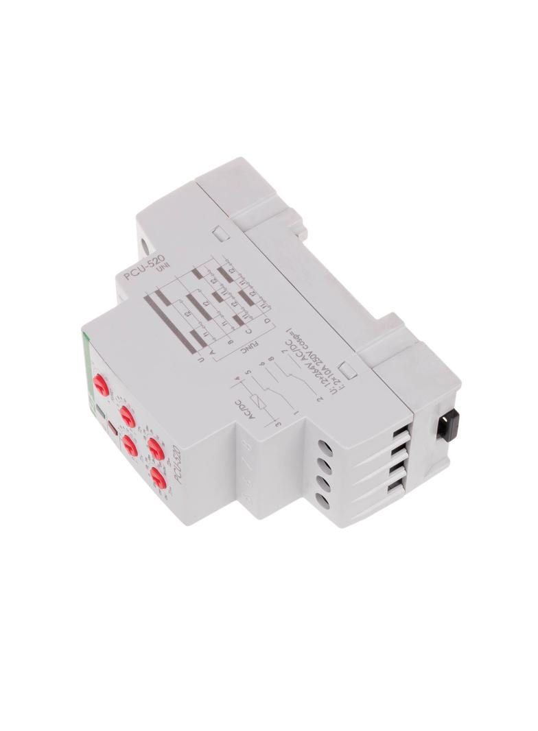 Przekaźnik czasowy 2-funkcyjny (nastawa 2 czasów T1 T2 styk: 2Z/R 12-264V PCU-520UNI F&F