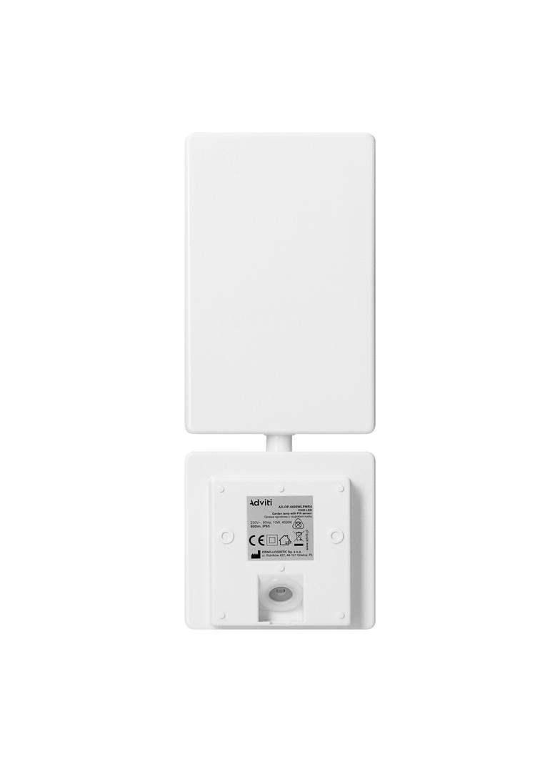Oprawa ogrodowa z czujnikiem ruchu PIR ENID LED 10W 800lm IP65 4000K biały AD-OP-6605WLPMR4 ORNO
