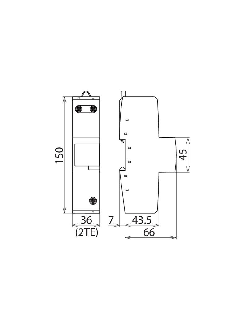 Ogranicznik przepięć N-PE gap Maxi 1 do sieci TT 961180 DEHN