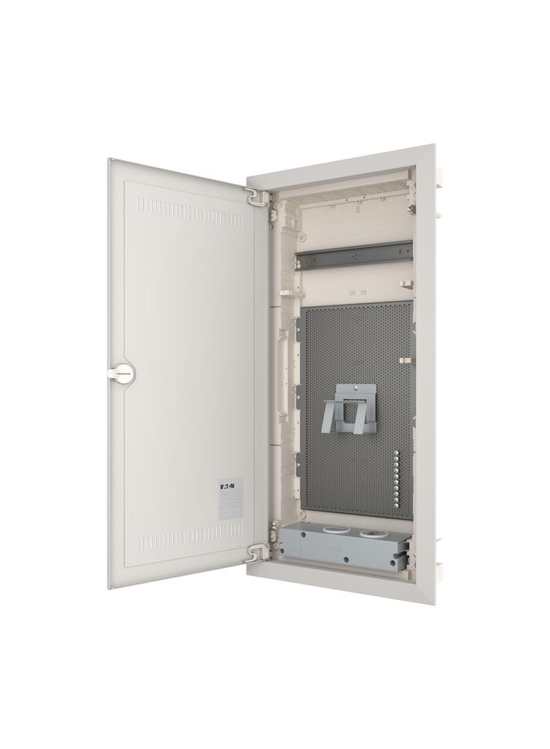 KLV-48UPM-W-F Rozdzielnica multimedialna podtynkowa G-K IP30 1x14 płaska drzwi wifi 302545 EATON