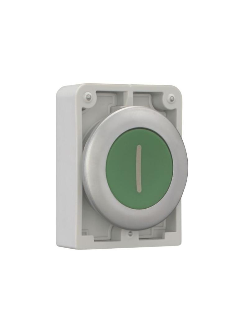 M30C-FDR-G-X1 Przycisk 30mm płaski zielony bez samopowrotu I 182931 EATON