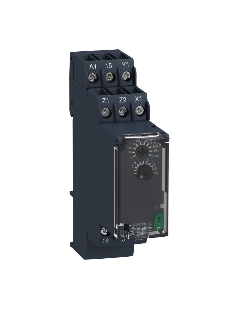 Zelio Time Przekaźnik czasowy z opóźnieniem 24 240V AC/DC styk 1C/O 8A RE22R1CMR Schneider