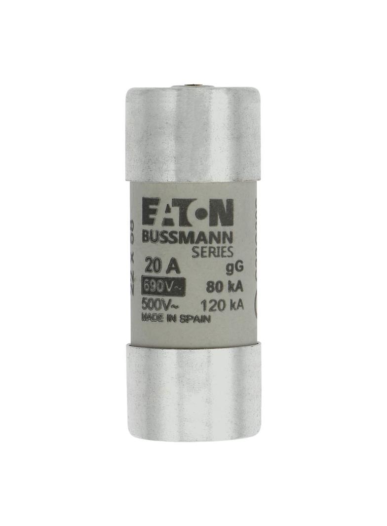 C22G20S Wkładka cylindryczna z wybijakiem 22x58 20A GG 690V C22G20S EATON