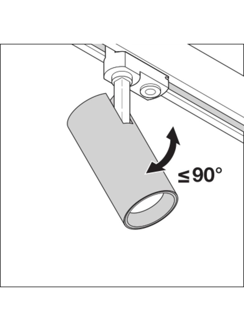 Szynowa oprawa TRACKLIGHT SPOT D85 35W 3000K 90RA NFL GY