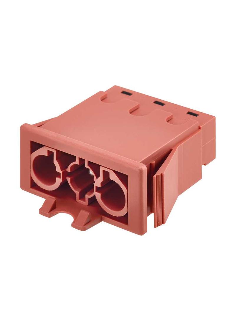 SIMON CONNECT TSC-CR0002-6 Gniazdo męskie szybkozłacza 3-polowe; czerwony