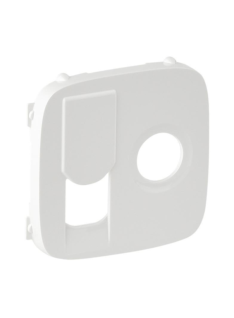 VALENA ALLURE - PLAKIETKA BIAŁA GNIAZDA TV + RJ45, Legrand