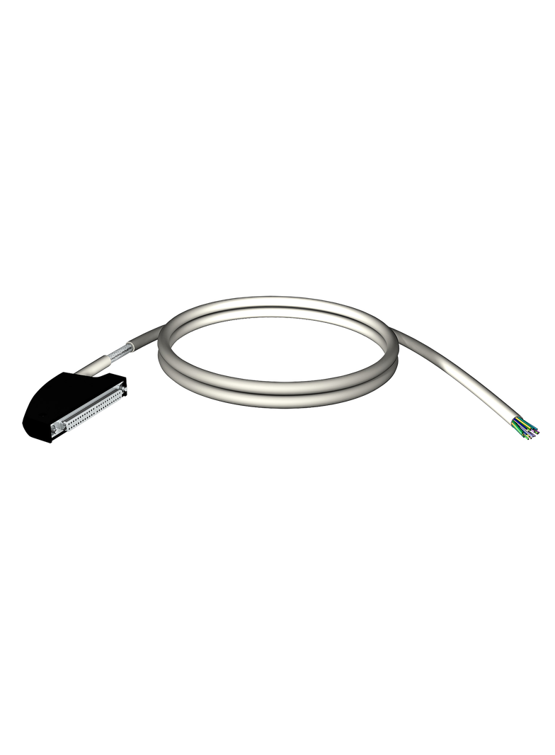 Modicon X80, ekranowany zestaw kablowy, złącze 40 pin, 1 x luźne końcówki, do modułów wejść/wyjść X8