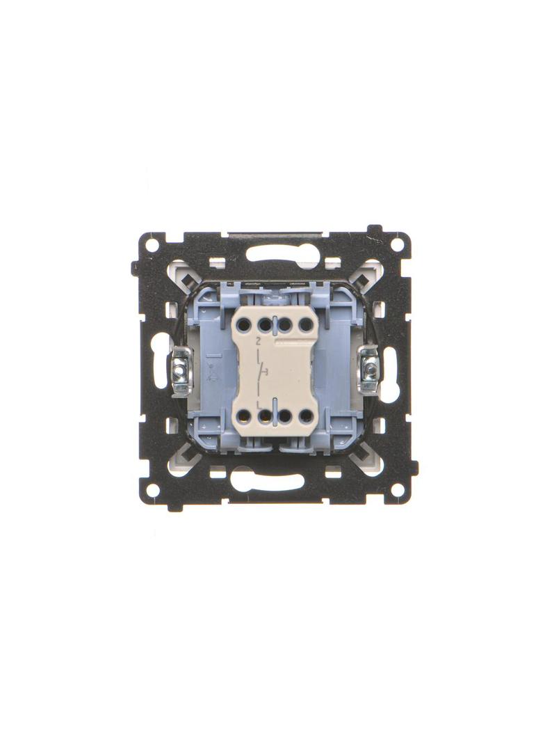 Simon 55 Przycisk zwierny pojedynczy zwierny bez piktogramu szybkozłączka Szampański mat