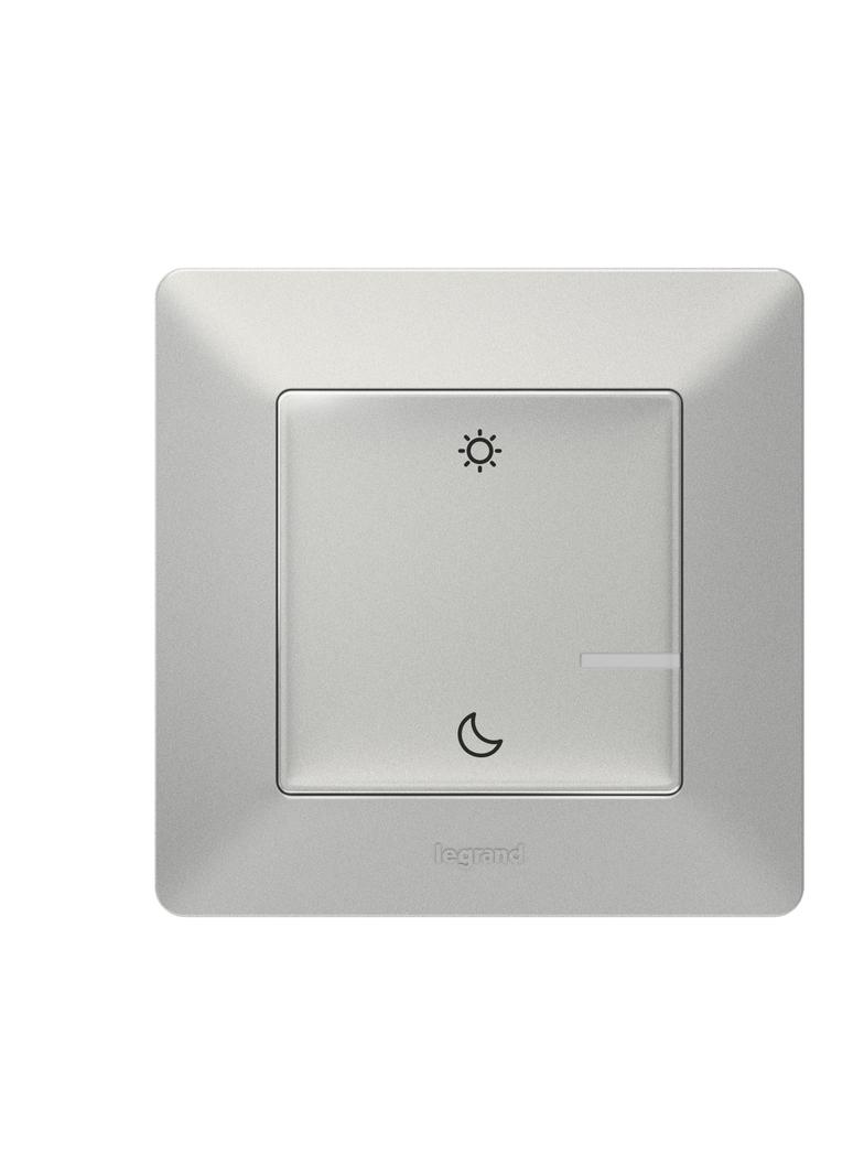 VALENA LIFE WITH NETATMO - ŁĄCZNIK BEZPRZEWODOWY DZIEŃ/NOC ALUMINIUM, Legrand