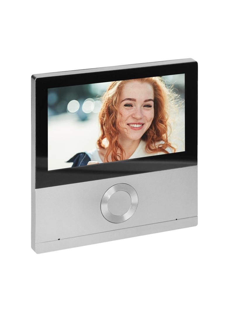 Wideo monitor bezsłuchawkowy, kolorowy, LCD 7", dotykowy, WiFi + Tuya, z gniazdem na kartę pamięci,