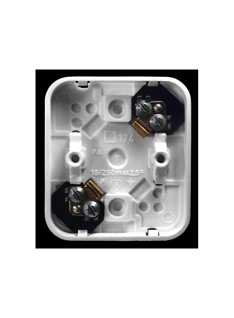 PI Puszka 2-zaciskowa do wyrobów z serii Pi - kolor biały