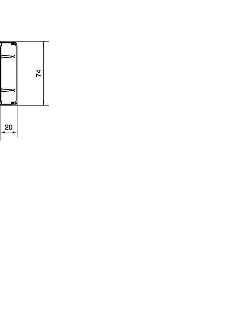 tehalit.ateha Kanał 20x75 L=2,0m, biały