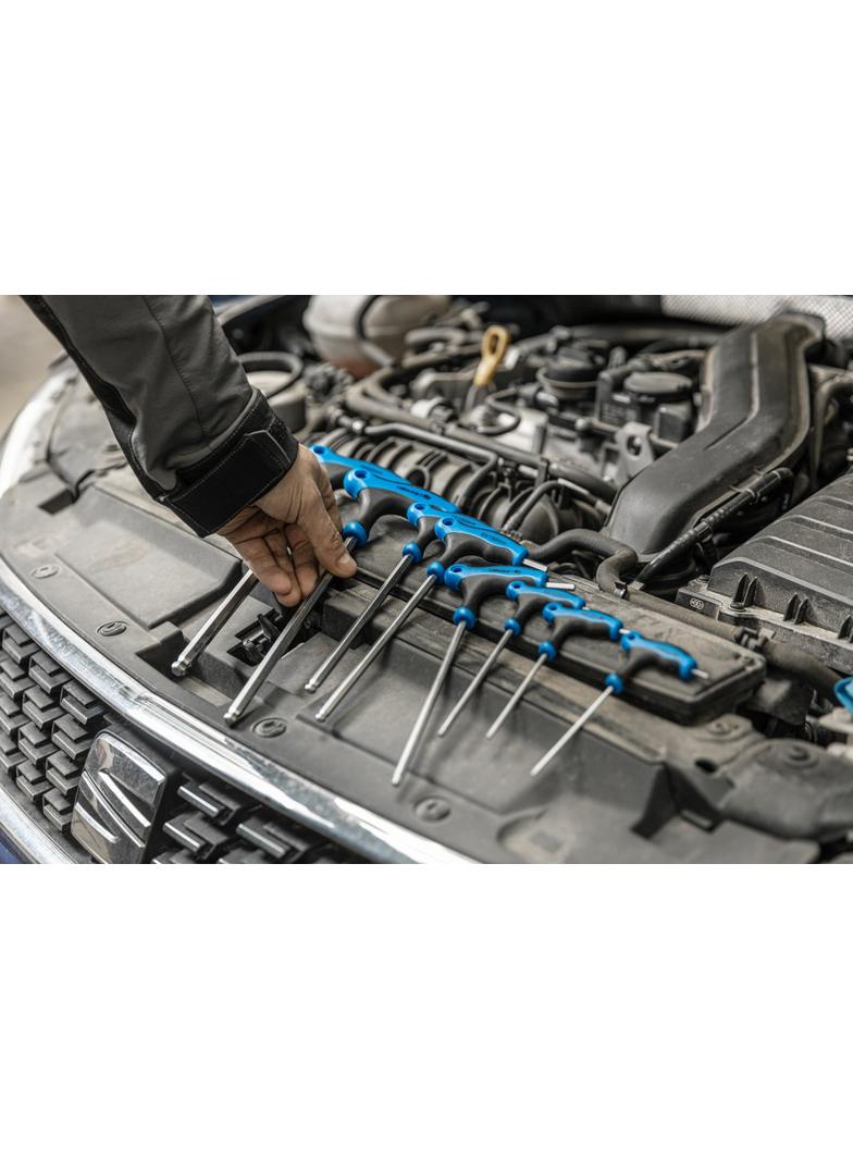 Zestaw kluczy sześciokątnych typu-T z kulką, długie 8 szt