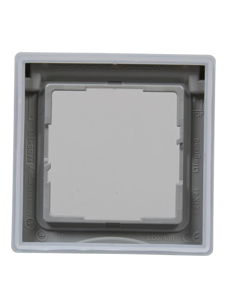 Suno Ramka Pojedyncza Szczelna IP44 Aluminium 721344 LEGRAND