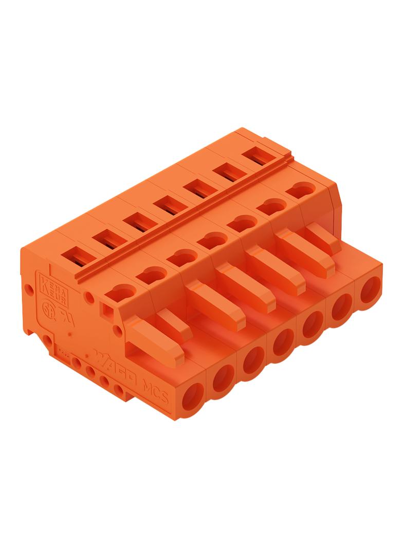 Gniazdo MCS‑MIDI Classic 7‑biegunowe pomarańczowe raster 5,08mm 231‑307/026‑000 /50szt./ WAGO