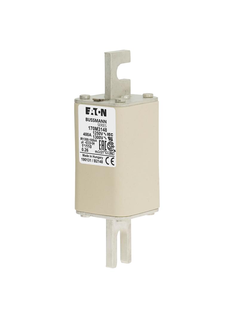 400A 1250V 1*/110 aR INDICATOR FUSE Wkładka szybka 400A AC 1250V rozmiar 1 45x45x138 170M3148 EATON