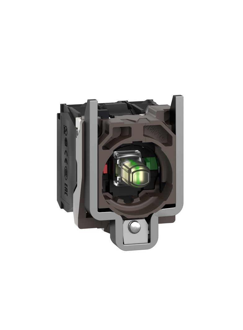 Harmony XB4 Korpus przycisku LED 110/120V biały metalowy styk 1Z+1R ZB4BW0G15 Schneider
