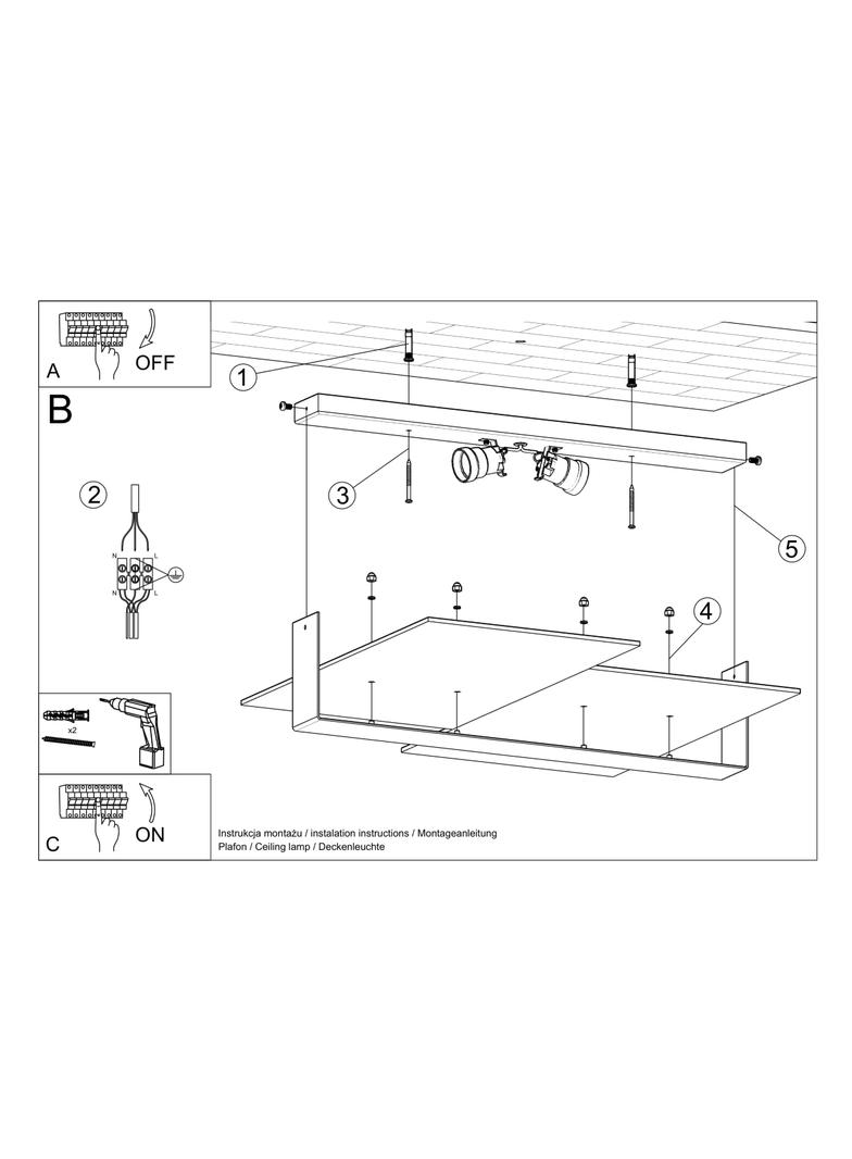 Sollux Plafon MASSIMO biały SL.1045
