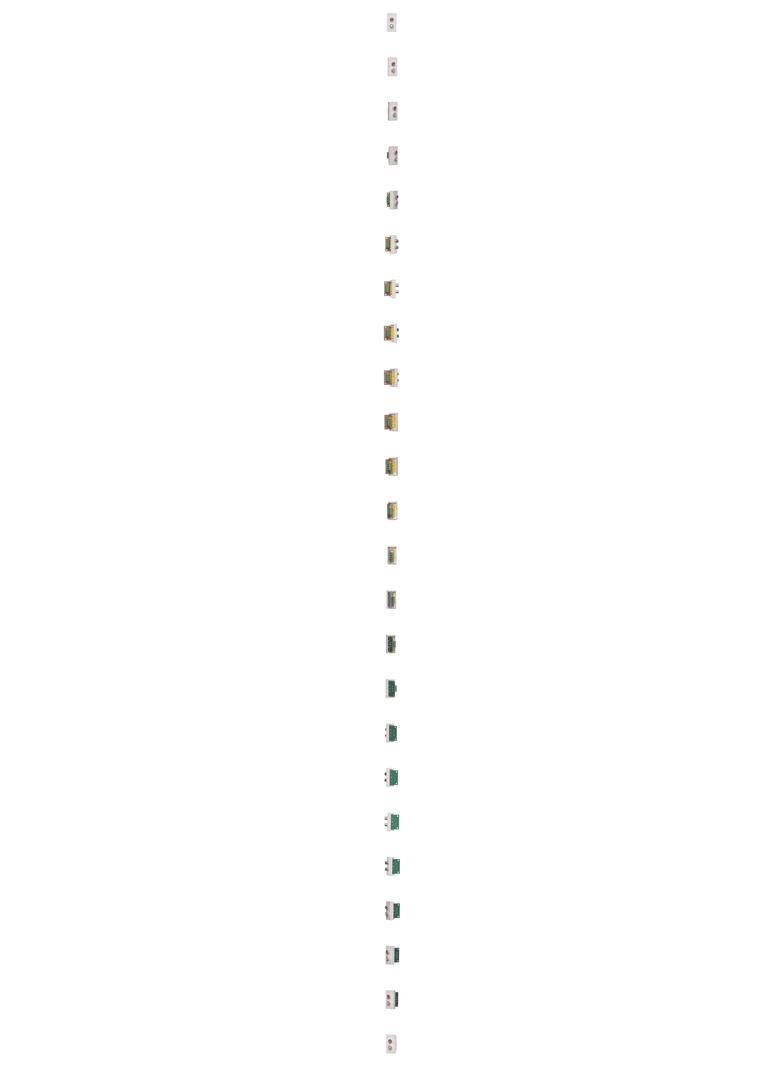 Simon Connect Płytka K45/2 złącz 2x RCA (CINCH) 225x45mm + wkłady zaciski śrubowe czysta biel K101B/9 KONTAKT
