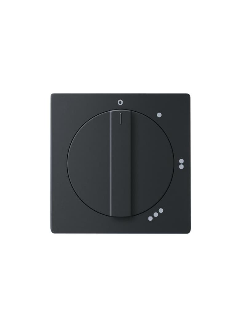 FUTURE Pokrywa z pokrętłem i nadrukiem czarny matowy