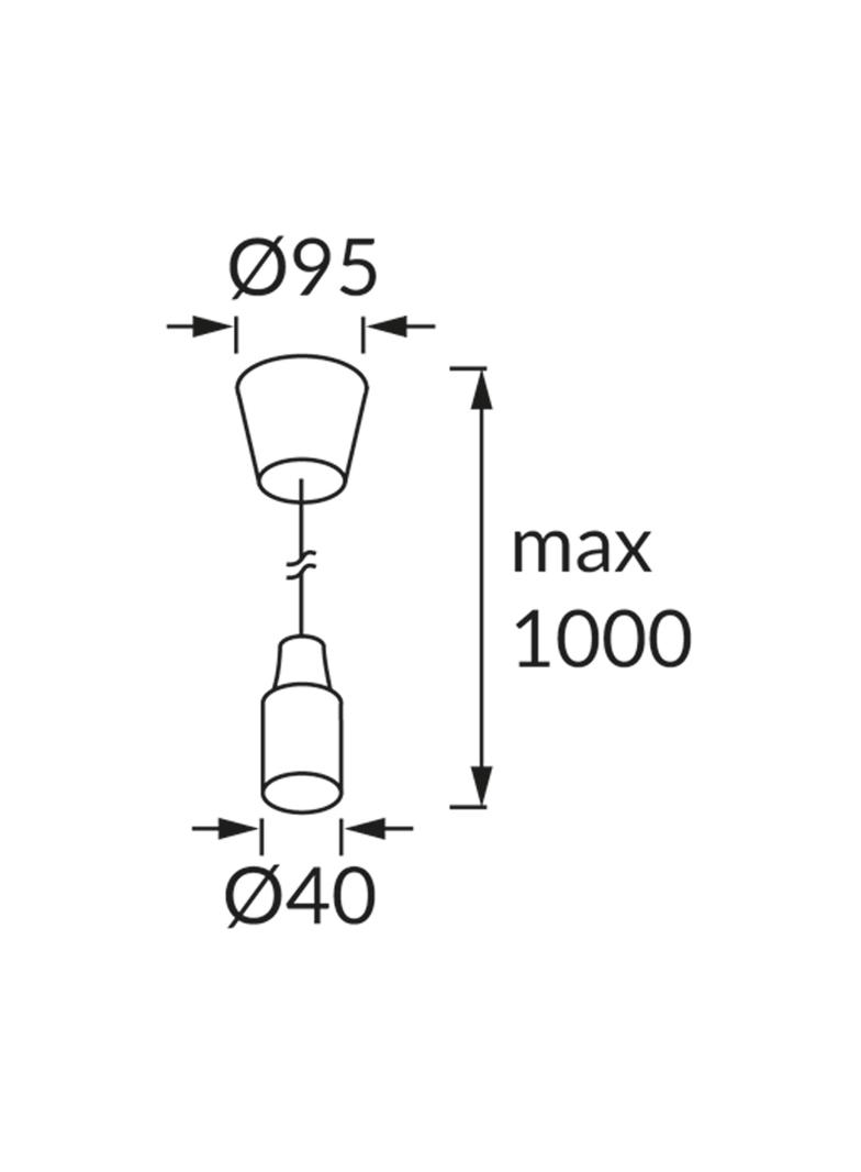 Wisząca oprawa oświetleniowa VOLTA WHITE E27