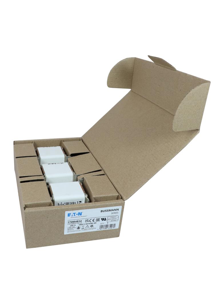 250A 1000V 00TN/80 aR INDICATOR FUSE Wkładka szybka 250A AC 1000V rozmiar 00 30x47x98 mm aR, 170M483