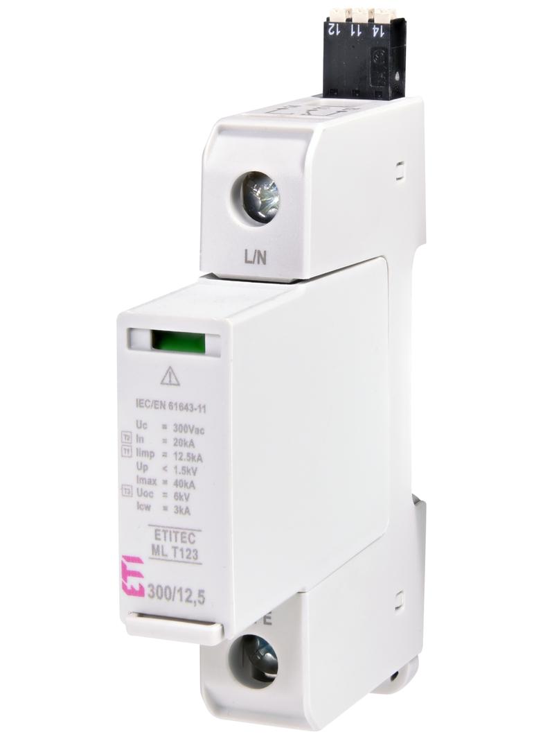 Ogranicznik przepięć T1+T2+T3 (B+C+D) TEC ML T123 300/12,5 1+0 RC 002440662 ETI
