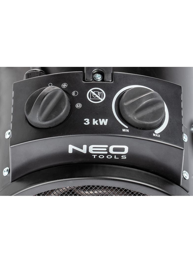 Nagrzewnica elektryczna 3kW przemysł, regulacja ustawienia, IPX4