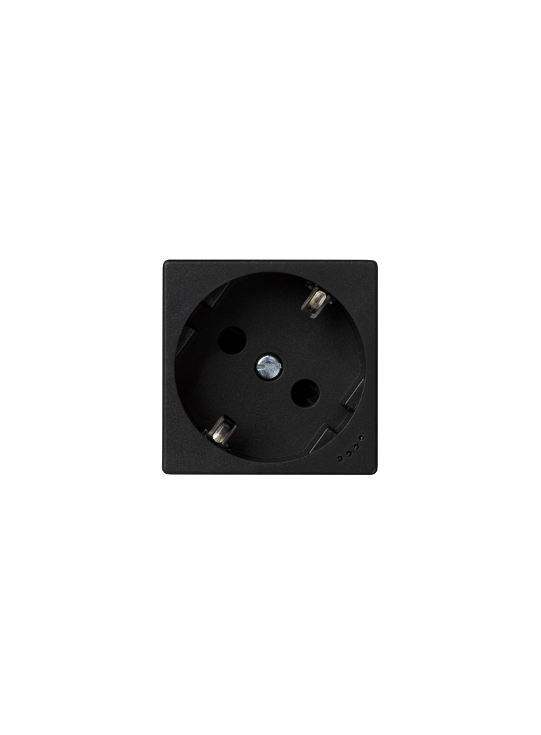 Simon Connect Gniazdo K45 schuko 16A/230V wskaźnik zasilania szary grafit KL01/14 KONTAKT