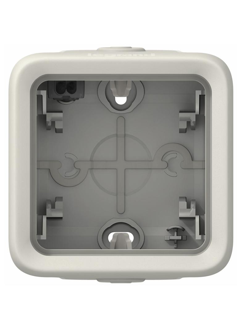 PLEXO55 PUSZKA NATYKOWA POJEDYNCZA BIAŁA/ ECRU 1WE/1WY, Legrand