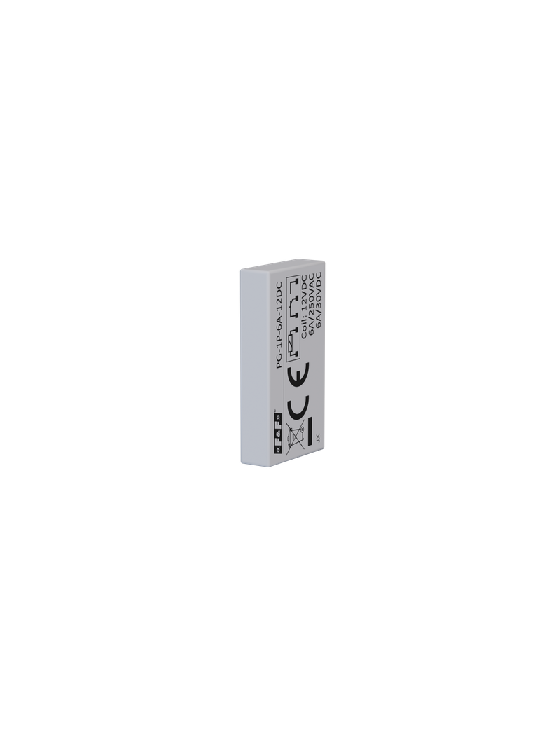 Przekaźnik 1xNO/NC 6A/250V AC lub 6A/30V DC napięcie zasilania cewki 12V DC F&F