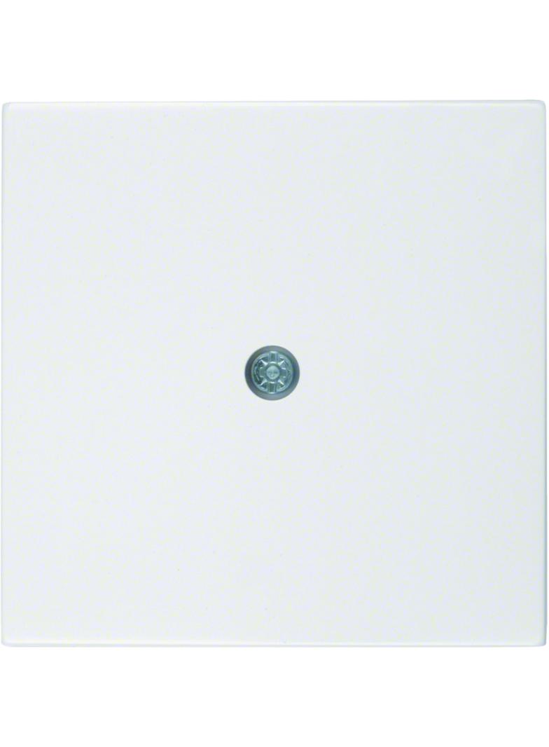 BERKER B.Kwadrat/S.1/B.3/B.7 Płytka czołowa do przyłączy kablowych biały połysk 10198989 HAGER