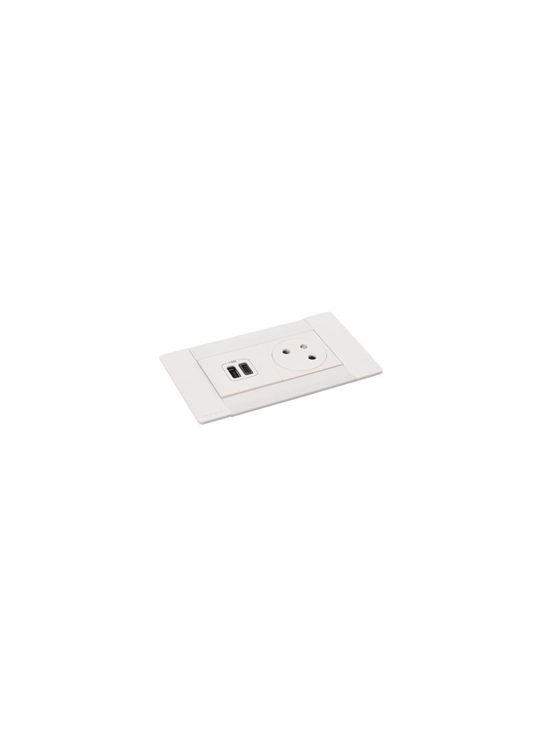 INCARA: MULTILINK - 2P+Z / USB A+C - 2,0 M-BIAŁY, Legrand