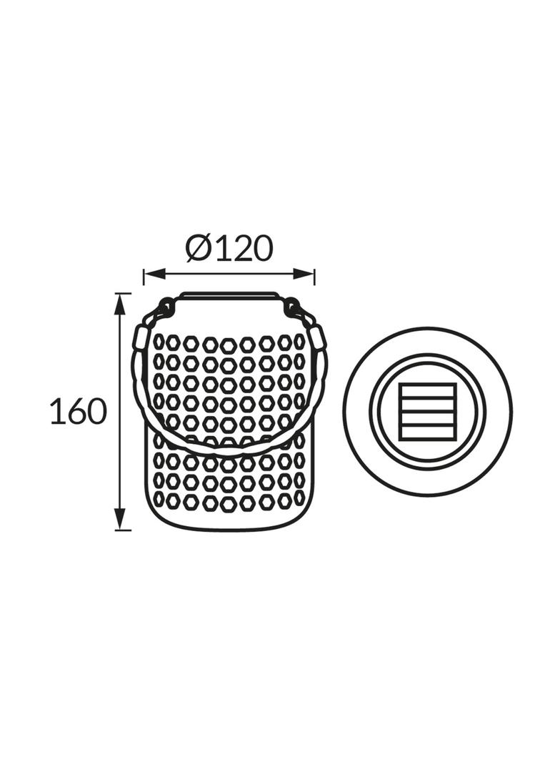 Lampa solarna LED RALF LED 16 0,2W GREEN CW