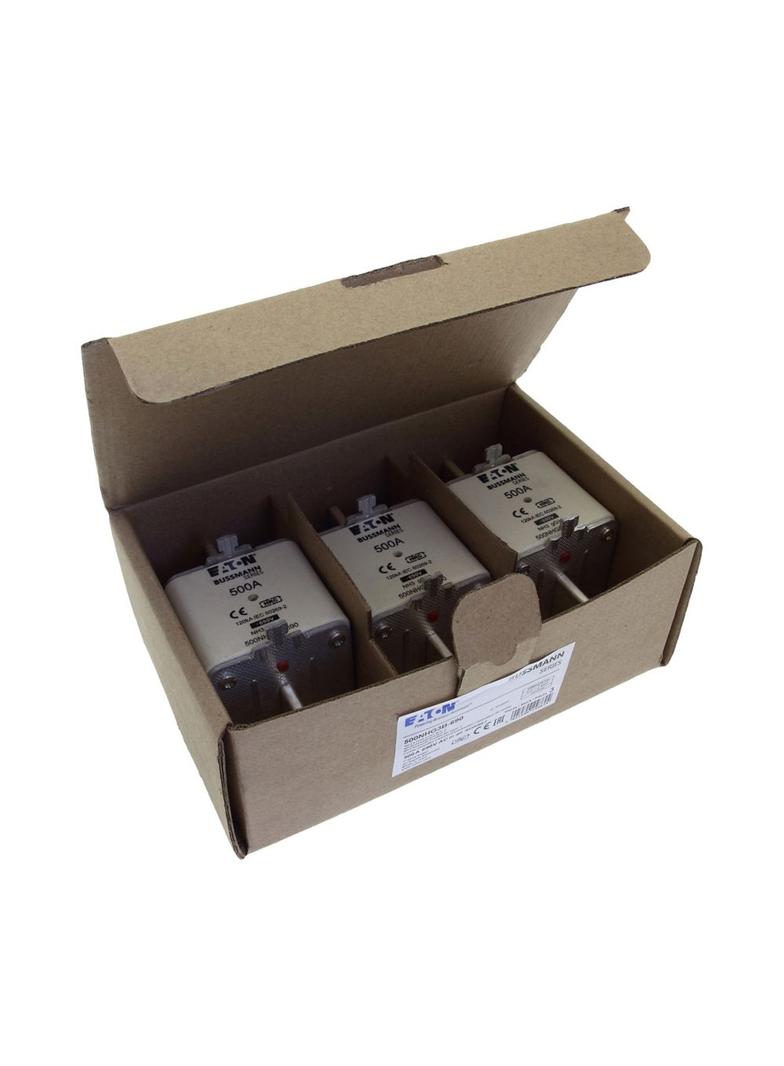 NH FUSE 500A 690V gG SIZE 3 Wkładka NH3 500A 690V GL/GG podwójny wskaźnik 500NHG3B-690 EATON