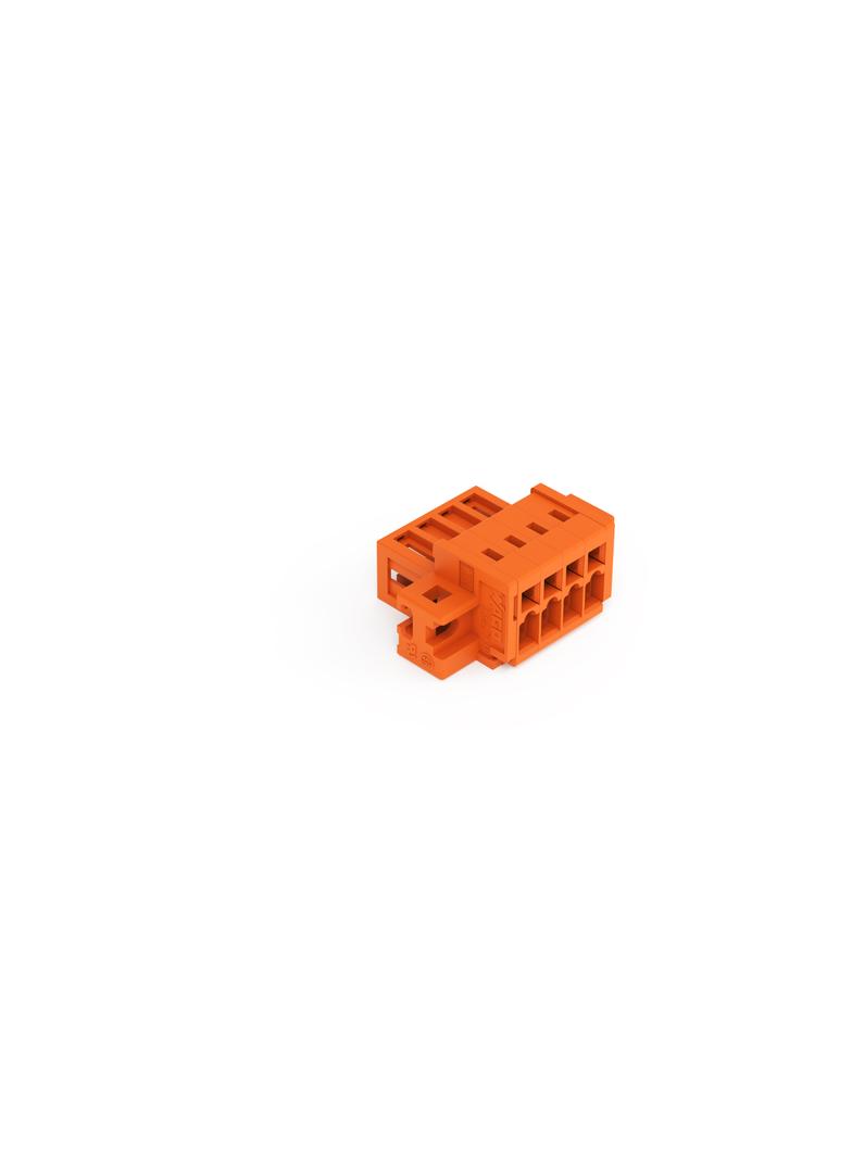 MCS-MINI Classic wtyk 4-bieg. pomarańczowy raster 3,81 mm /50szt./ WAGO
