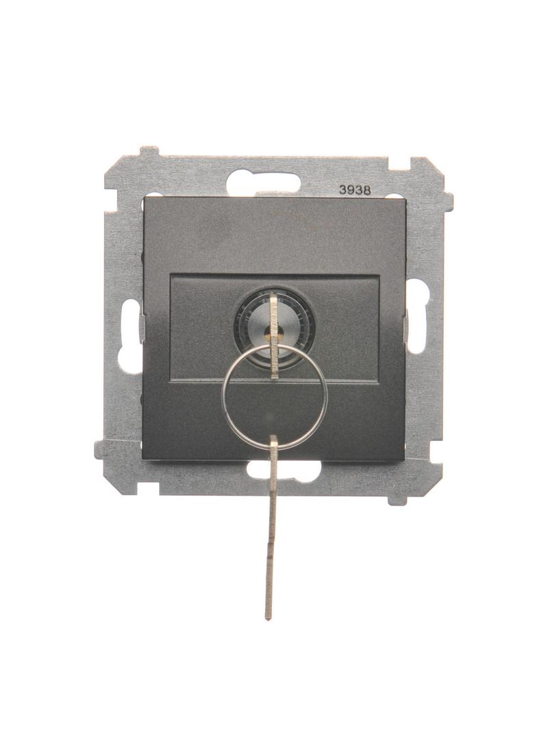 SIMON 54 WMDL-0K01Px-048 Łącznik na kluczyk chwilowy – przycisk (moduł) 2 pozycyjny „0-I” styk N/O,