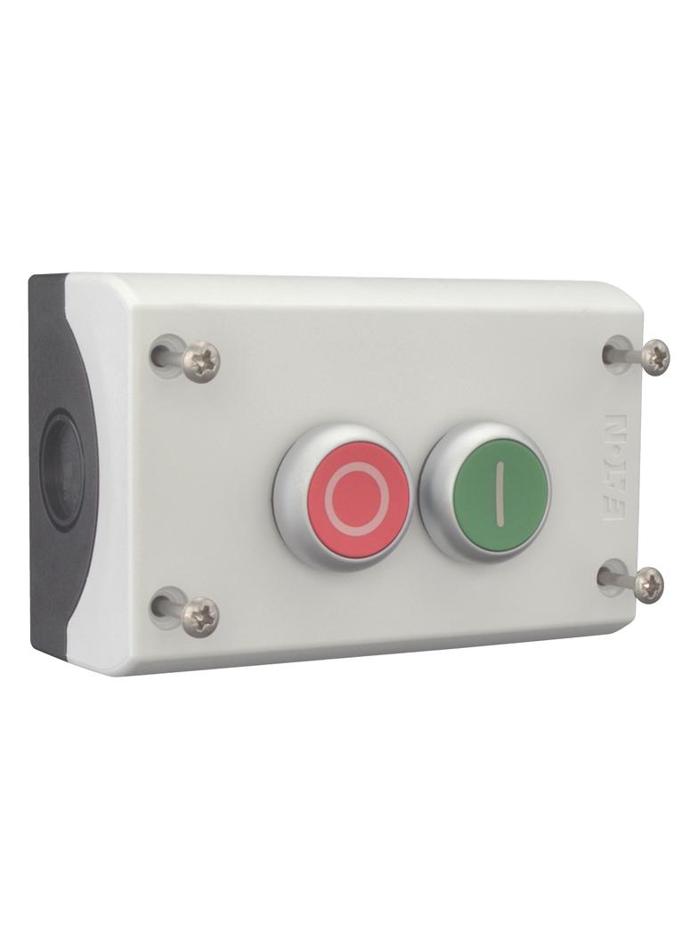 M22-I2-M1 Kaseta sterownicza 2-otworowa START/STOP szara IP67 216529 EATON