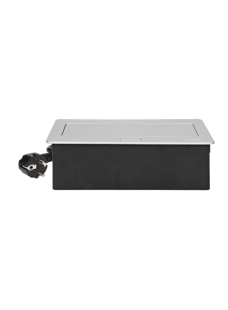 NOEN Kaseta meblowa wpuszczana w blat ze zintegrowaną ramką PCV na gniazda modułowe 3 x 45x45mm lub OR-GM-9010/G ORNO