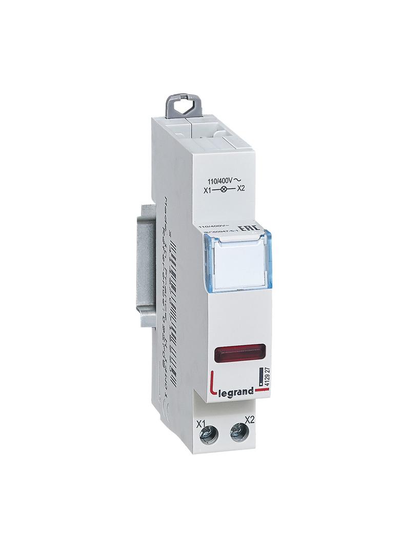 LAMPKA POJEDYNCZA LED CZERWONA 110/400V, Legrand