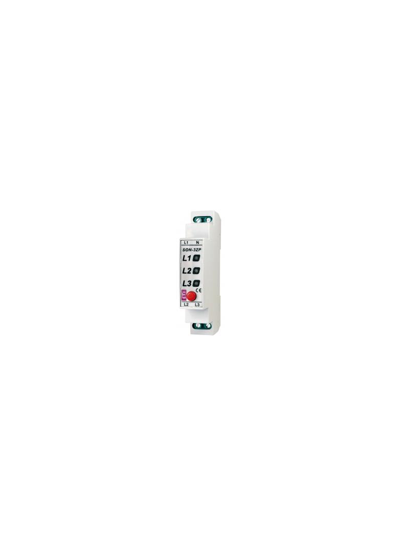 Sygnalizator obecności napięcia z przyciskiem (3 x czerwona LED) SON-3 ZP 002471410 ETI