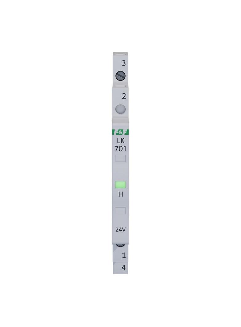 Lampka kontrolna zasilania 1/3S 12÷60V DC 12÷48V AC 1xLED ZIELONA LK-701G-24V F&F